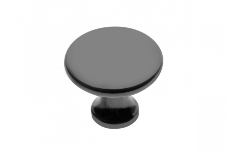 Buton mobila UDINE 29x25 mm, crom negru