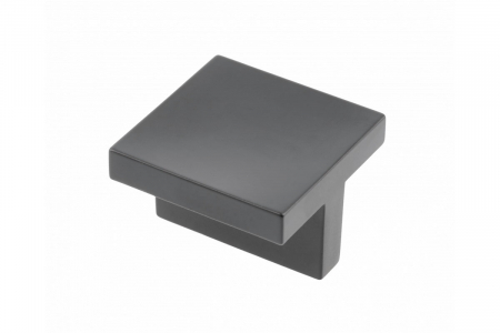 Buton mobila UZ-40 40x40 mm, negru mat