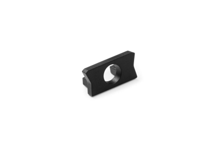 Profil banda LED - Capac cu orificiu profil MINI aplicat, negru (10 buc)