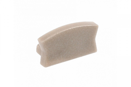 LED szalag profil - Capac lateral pentru profil aluminiu aplicat banda led GLAX MINI, champagne - 10 buc.