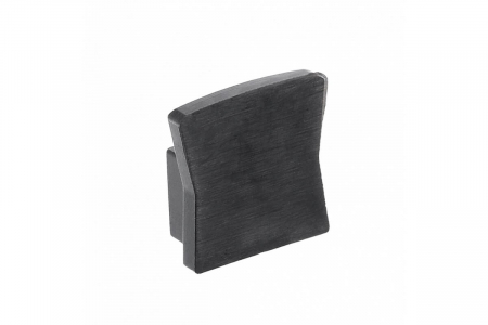 Capac lateral pentru profil aluminiu aplicat banda led GLAX MINI, negru mat - 10 buc.