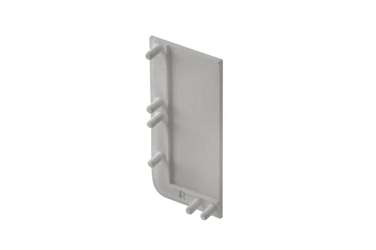 АКСЕСОАРИ за МЕБЕЛИ - Capac lateral plin dreapta maner profil VELLO L, inox