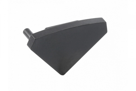 Capac lateral profil aluminiu aplicat banda led GLAX pentru colt, negru mat - 10 buc.