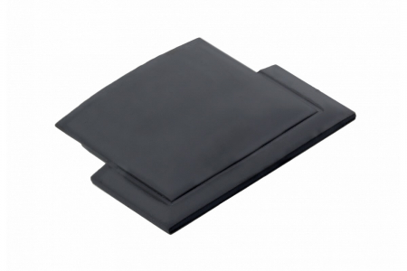 Capac lateral profil aluminiu incastrat banda led GLAX, negru mat - 10 buc
