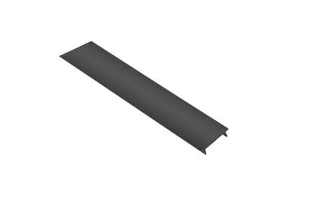 TAŚMY LED I AKCESORIA - Capac opac (dispersor) plat MINI, 3 m, negru