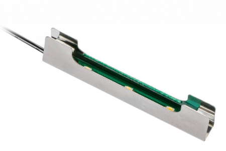Benzi LED - Clips LED din metal pentru raft (polita) sticla 0.24W, lumina albastra