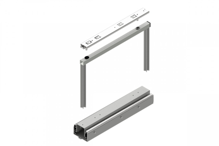 Coloana culisanta 300 mm MAXIMA PURO, 6 rafturi, 100 kg, soft-close [1]