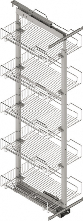 Coloana culisanta CLASSIC corp 300 mm, 5 cosuri, amortizare, extragere totala, H 1900-2300 mm, 120 kg [0]