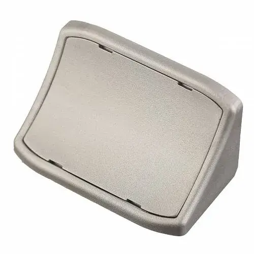 Coltar dublu plastic NARS, gri - 100 buc