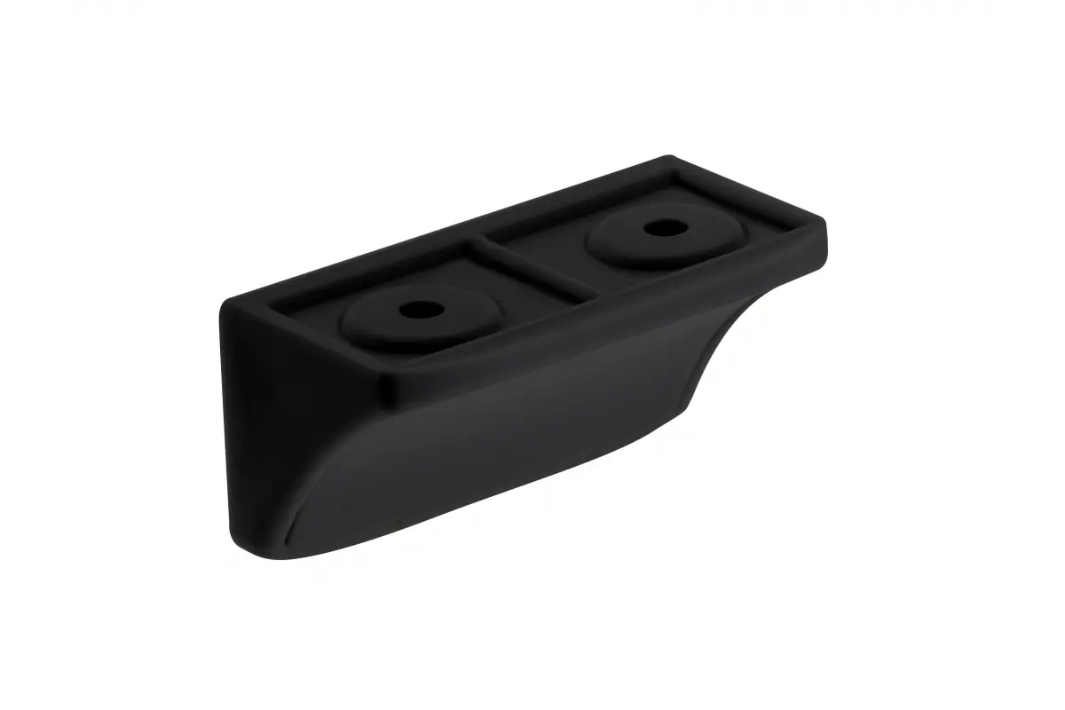 Coltar dublu plastic NARS, negru - 100 buc