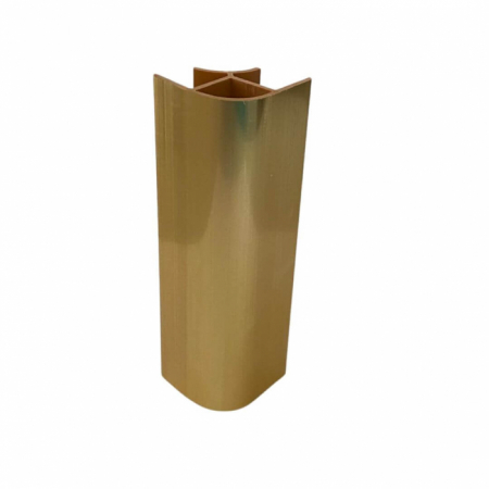 ОБКОВ за МЕБЕЛИ - Coltar fix 90° plinta H120 mm, auriu