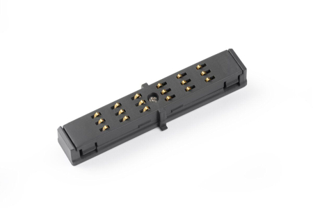 Conector sina TRACKO 180°, 24V, 5A, antracit