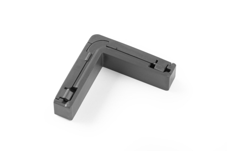 Conector sina TRACKO 90°, 24V, 5A, antracit [1]