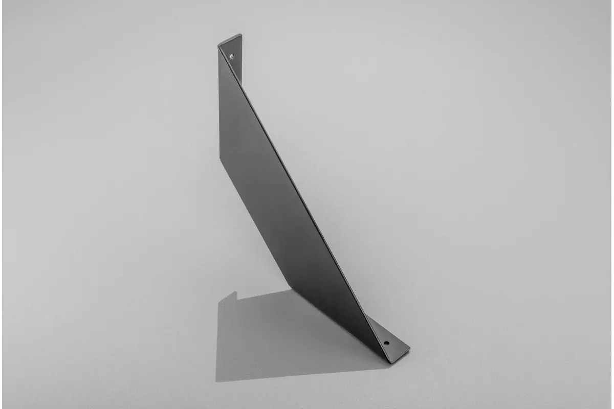 Podpórka pod półkę FLAT 200x200 mm, czarny [1]