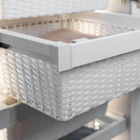 Cos dressing ELITE ratan, soft close, alb [3]