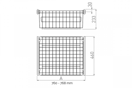 Cos dressing SMART 800 mm, soft-close, alb [2]
