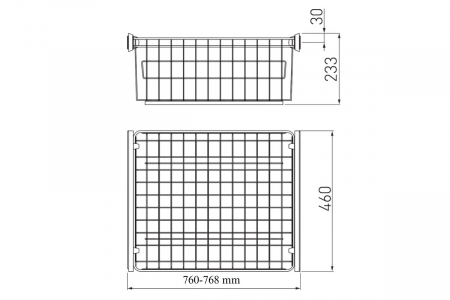 Cos dressing SMART 800 mm, soft-close, antracit [1]
