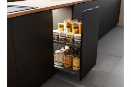 Cos Jolly MOVIXPRO antracit, corp mobilier 400 mm, glisiera laterala cu extractie totala si amortizare [1]