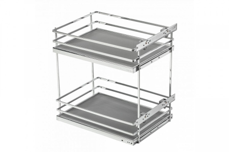 Cos jolly MOVIXPRO pentru corp mobilier de 500 mm, glisiera laterala cu amortizare, cromat [0]
