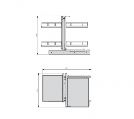 Cos jolly pentru colt MovixPro Magic Corner WMC500, crom [3]