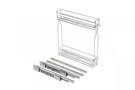 Cos Jolly TD 150 mm, soft-close, extragere totala, STANGA, 15 kg, crom [0]