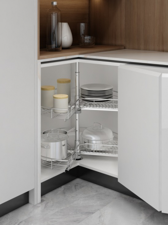 Cos rotativ Premium 3/4 Revo, Ø 685 mm, ax reglabil 593-900mm, crom [1]