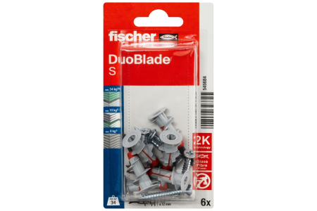 Diblu cu surub DuoBlade S K NV, fixare gips-carton - 6 buc [1]