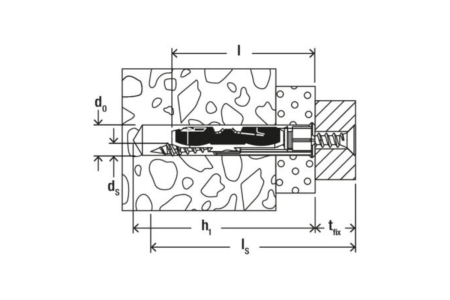 Diblu cu surub DUOTEC 10 S K NV - 2 buc [5]