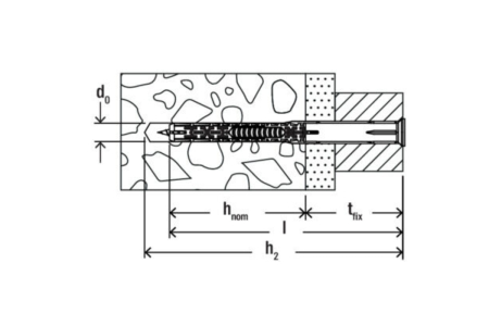 Diblu cu surub DuoXpand 8x80 mm T K NV - 4 buc [4]