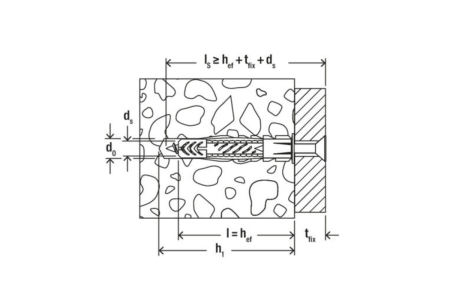 Diblu cu surub UX 10x60 mm S K NV - 4 buc [3]