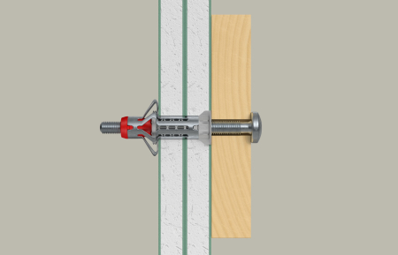 Diblu metalic cu surub DuoHM 6x55 mm S PZ K NV - 4 buc [6]