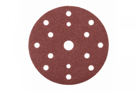 Discuri abrazive cu gauri 150 mm, lemn/ metal, set 5 buc