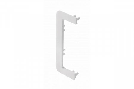 АКСЕСОАРИ за МЕБЕЛИ - Element capat deschis pentru profil aluminiu VELLO C, alb mat