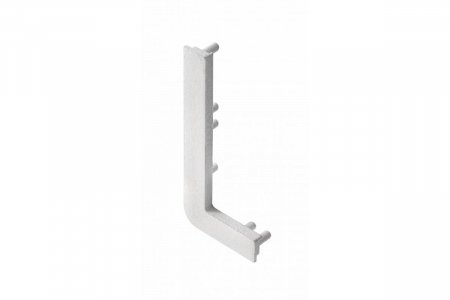 Element capat deschis pentru profil aluminiu VELLO L, stanga, gri