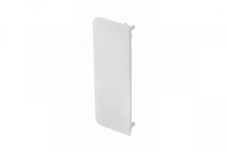 АКСЕСОАРИ за МЕБЕЛИ - Element capat plin pentru profil aluminiu VELLO C, alb mat