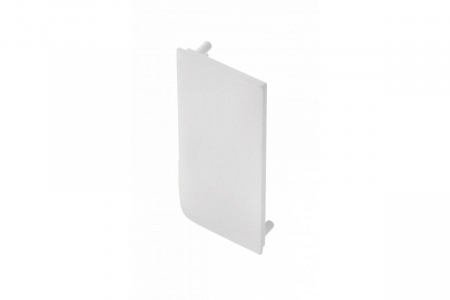 АКСЕСОАРИ за МЕБЕЛИ - Element capat plin pentru profil aluminiu VELLO L, stanga, alb mat