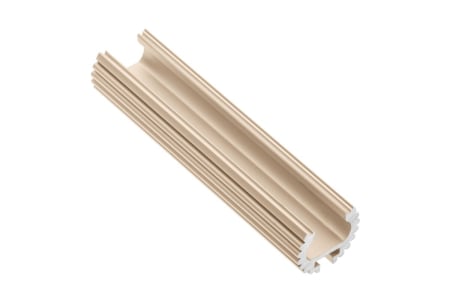 Accesorii dressing - Bara haine rotunda GLAX, 2 m, auriu