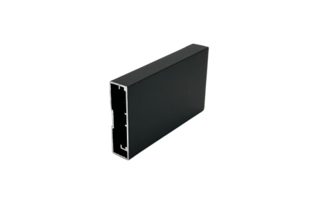 Profil H02 pentru imbinare rama S02, 14x50 mm, 3 m, negru mat [1]