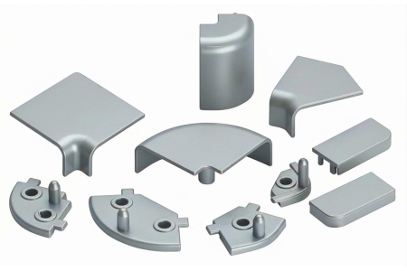 FERONERIE MOBILA - Set accesorii fixare inaltator rectangular 11x24 mm, aluminiu