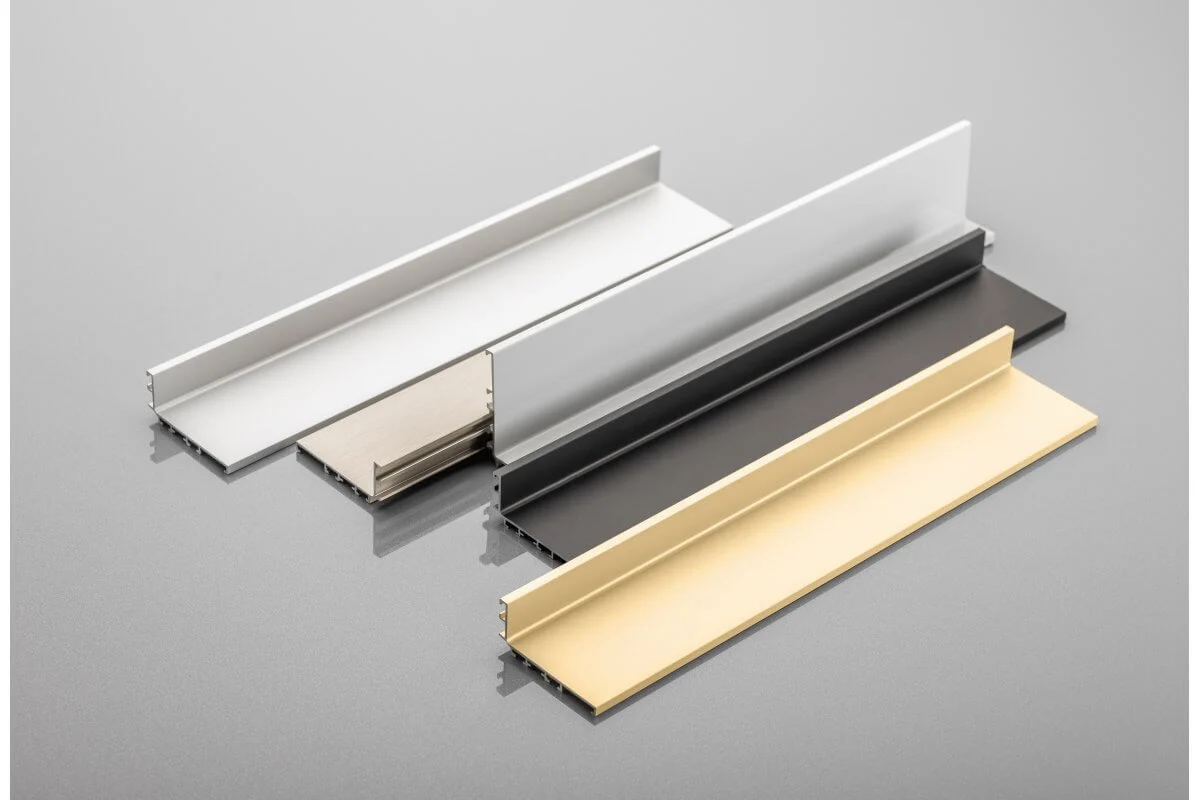 Profil maner L VELLO, LED, 4.1 m, inox [1]