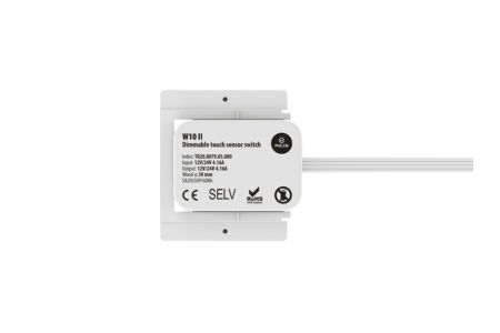 Intrerupator ascuns sub blat W10 II, cu senzor, dimabil, 12V/24V, max 50W, cablu 1 m [1]
