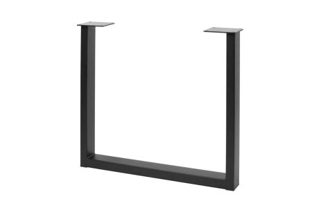 Picioare masa/ birou - Picior mobila rectangular INDUSTRIA H710 mm, 80x40 mm, negru