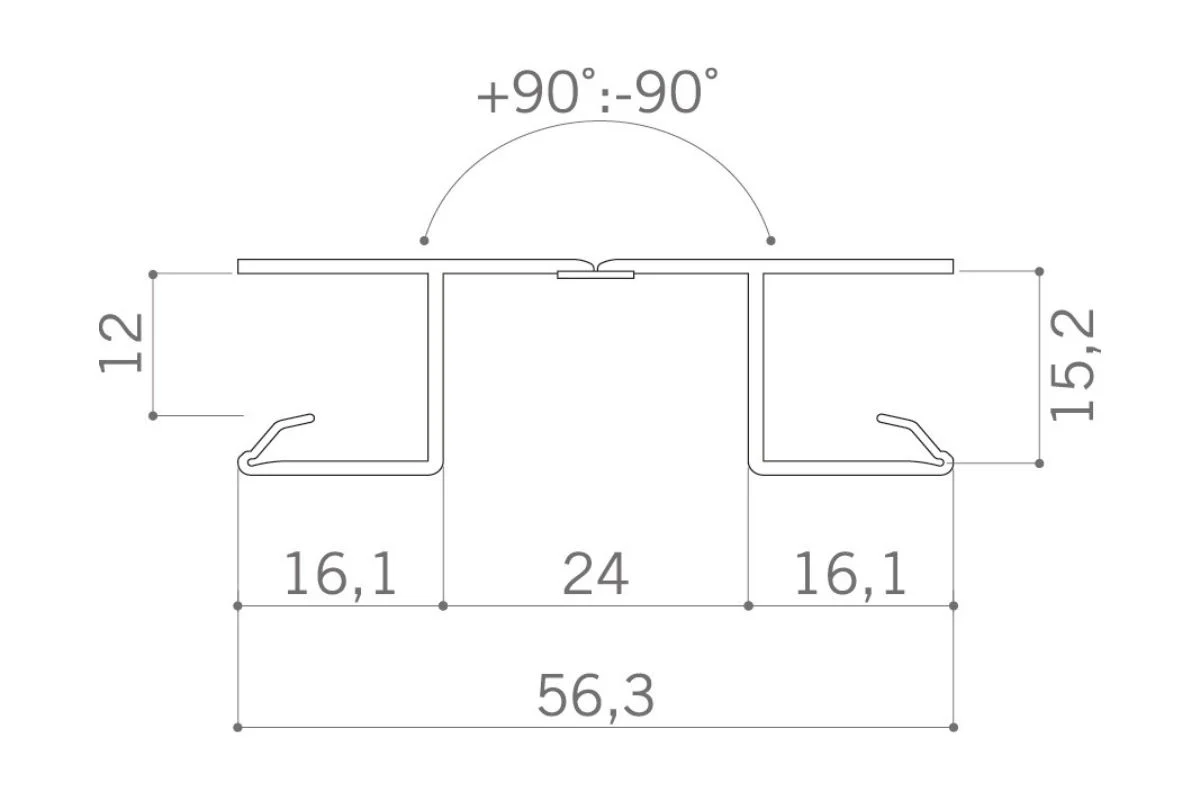 Element imbinare plinta PVC H100 mm, multi-unghi, gri aluminiu [1]