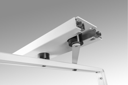 Suport pantofi rotativ ELITE, 10 rafturi, H1610-1760 mm, soft-close, alb [10]