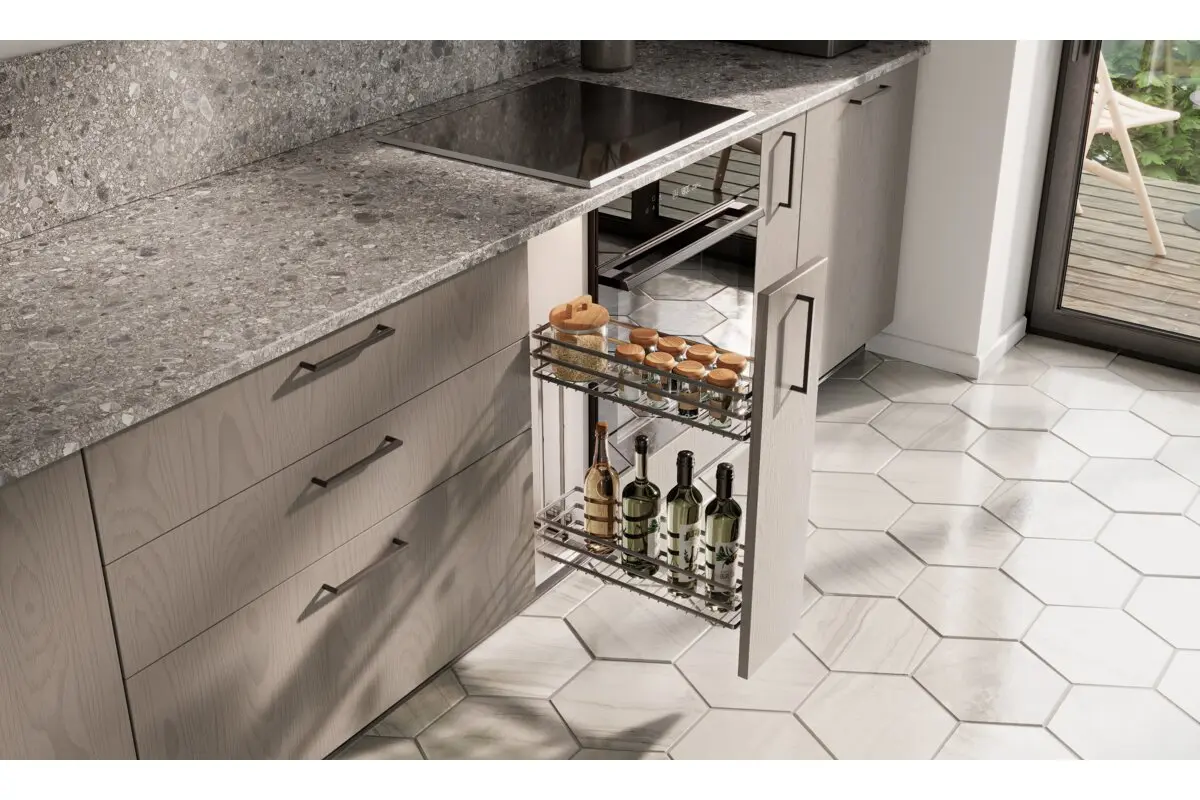 Cos jolly MOVIX, corp 150 mm, montaj lateral, antracit - FARA glisiere [1]