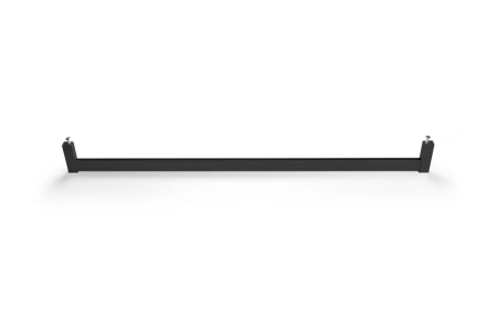 Bara haine DUO, canal LED, suporti laterali inclusi, L=3 m, negru mat [1]