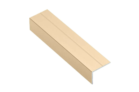 FERONERIE MOBILA - Profil tip L pentru dressing, 3 m, pal 18 mm, auriu