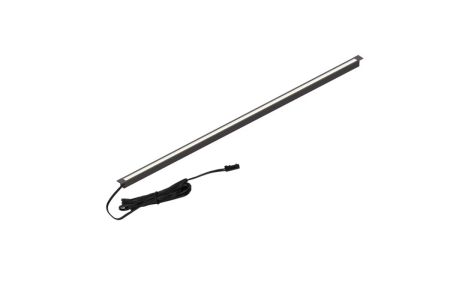 Profil banda LED - Profil LED incastrat LINEA, 24V, banda LED FREE CUT inclusa, 8W/m, 4000K, 3 m, grafit