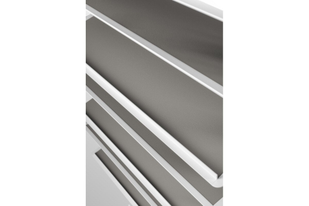 Suport pantofi rotativ ELITE, 10 rafturi, H1610-1760 mm, soft-close, alb [7]