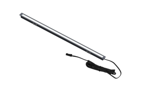 Profil banda LED - Profil LED incastrat VELA, 12V, banda LED FREE CUT inclusa, 12W/m, 4000K, 3 m, grafit